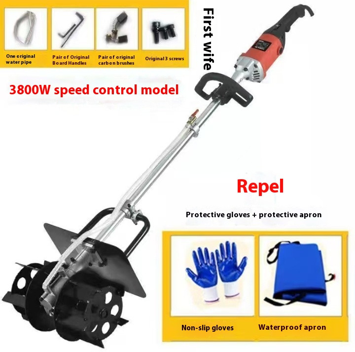 Concrete Mixer Cement Sand Lime Slurry Mixer Variable-Speed Motor Handheld