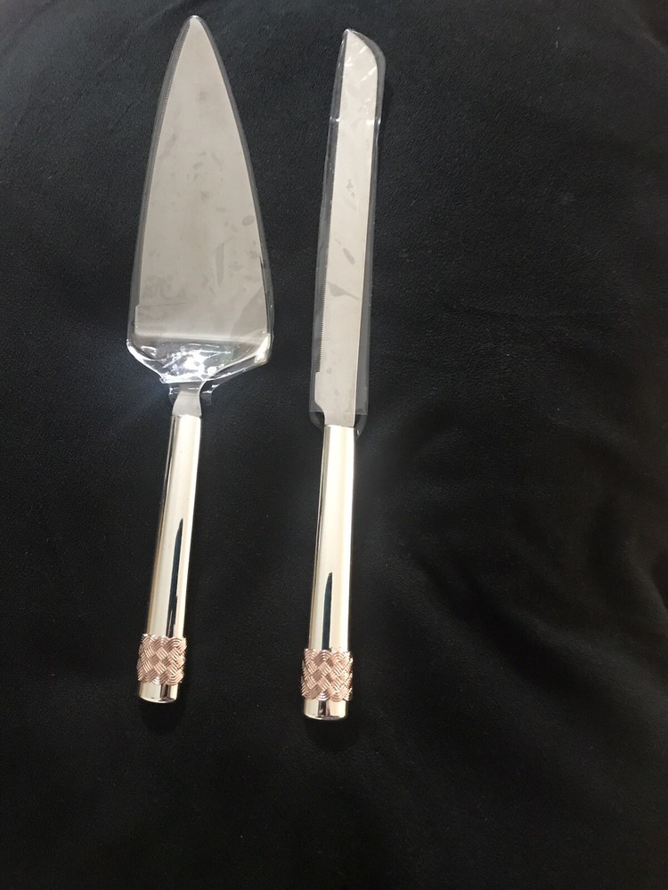 LENOX AEGEAN ROSE Cake Knife And Server NEW (open Box)