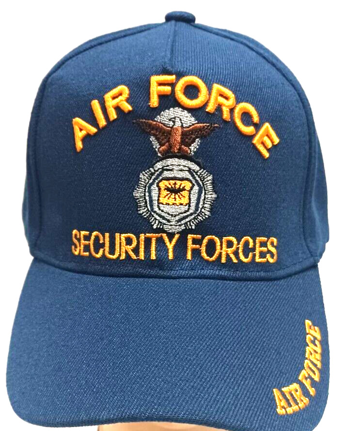 U.S. AIR FORCE SECURITY FORCES HAT MILITARY HAT CAP NAVYBLUE