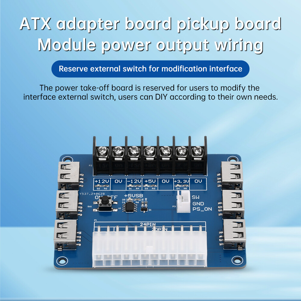ATX Power Adapter Board USB Charging Desktop PowerSupply Breakout Adapter Module