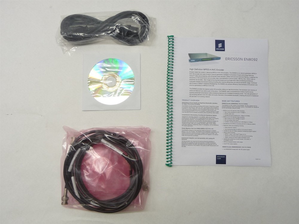 TANDBERG ERICSSON EN8092 HD SDI MPEG-4 AVC HTTP AUTHENTICATION VIDEO ENCODER AC3
