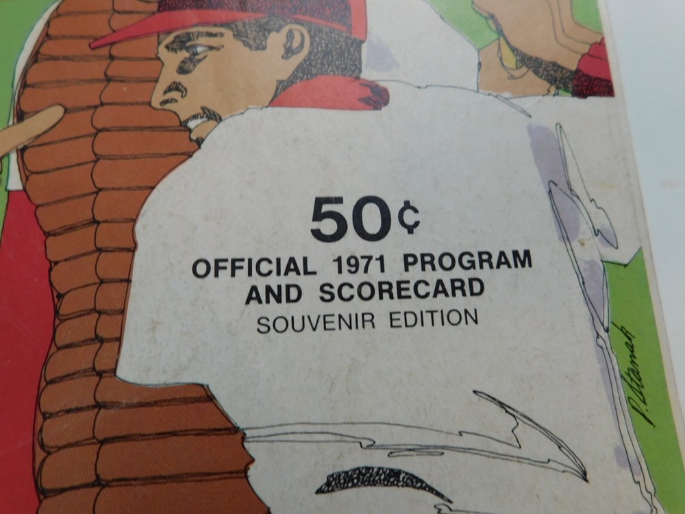 Washington Senators 1971 Official Program & ScoreCard Magazine