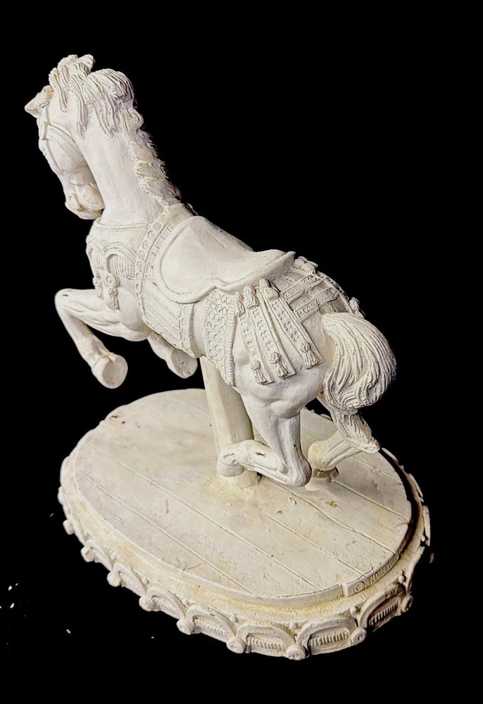 Plaster Bisque Carousel Horse - Unfinished ￼