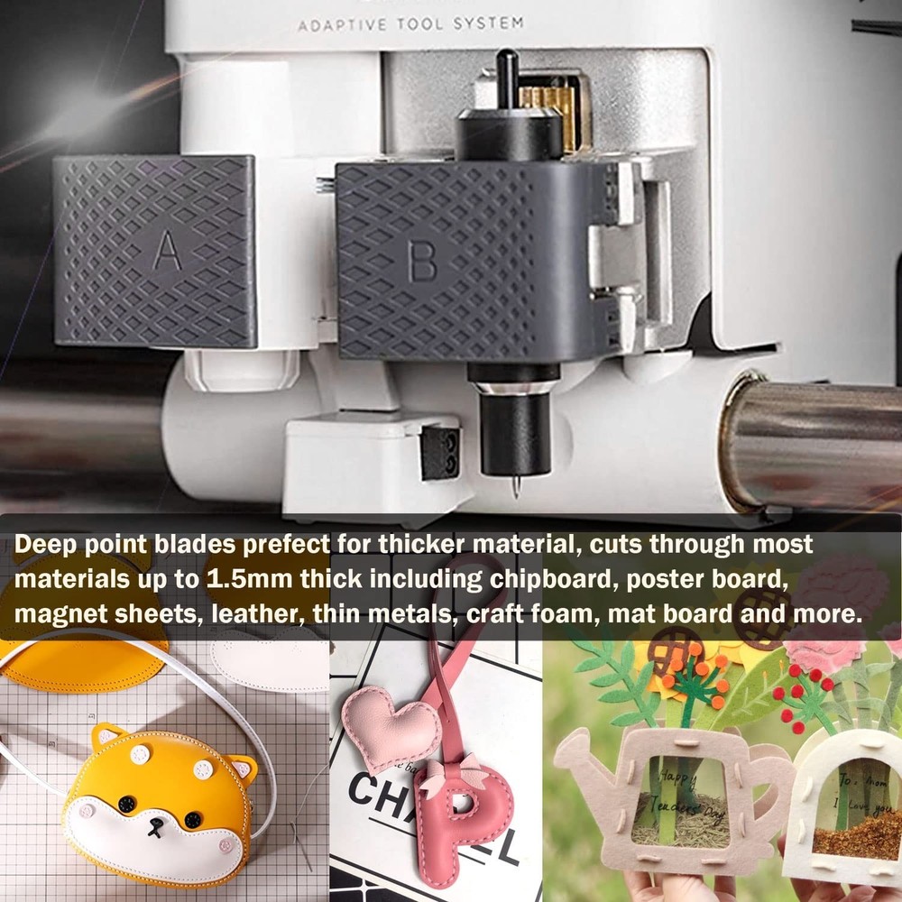 10PCS Replacement Deep Point Cutting Blades Compatible with Maker/Maker 3 Cut...