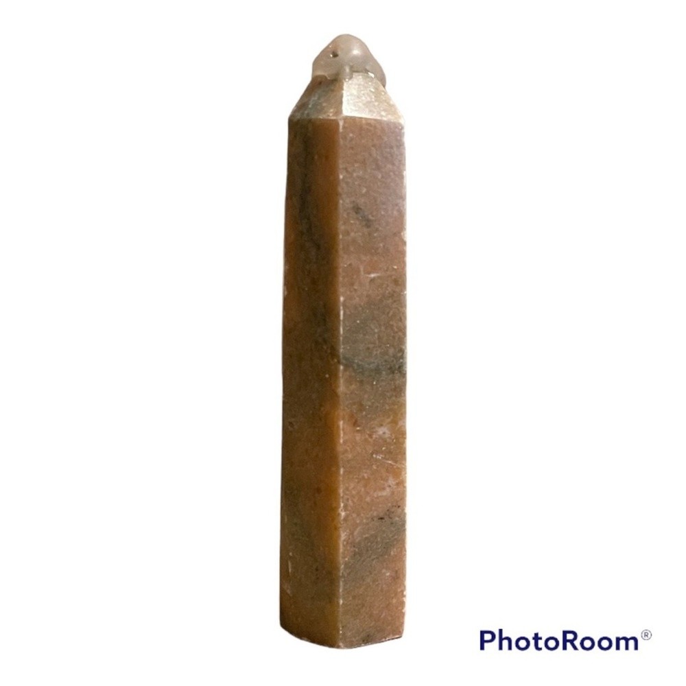 Orange & Green Calcite Tower