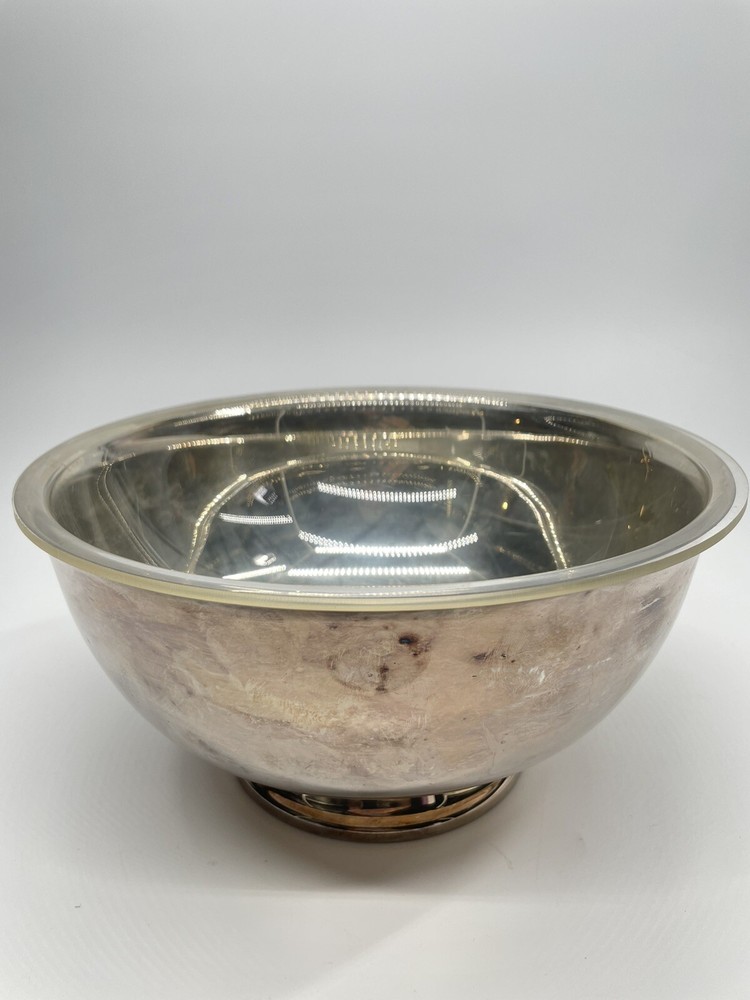 Silverplated Bowl Reed & Barton 9" Round Serving Bowl Small Dish Vintage