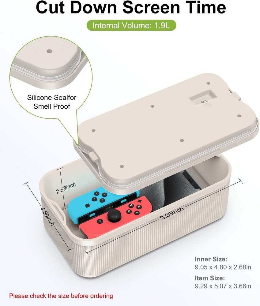 ySky Lockable Storage Box with Combination Code - Secure Medicine Safe, Phone Ja