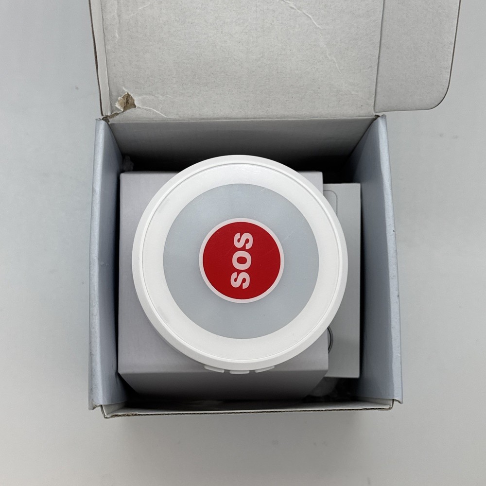Wireless SOS Pager Alert System with 2 Call Buttons and LED Receiver