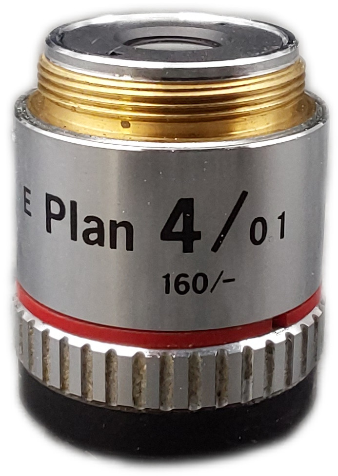 Nikon E Plan 4x 0.1 NA Microscope Objective Lens