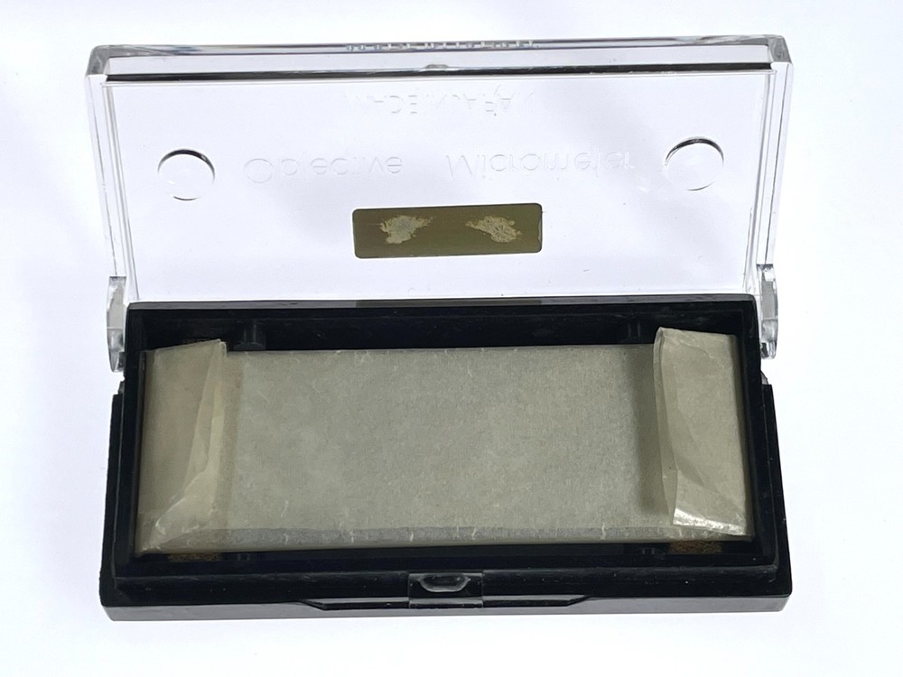 Nikon Microscope Stage Micrometer Calibration Slide, 0.01mm Line Resolution