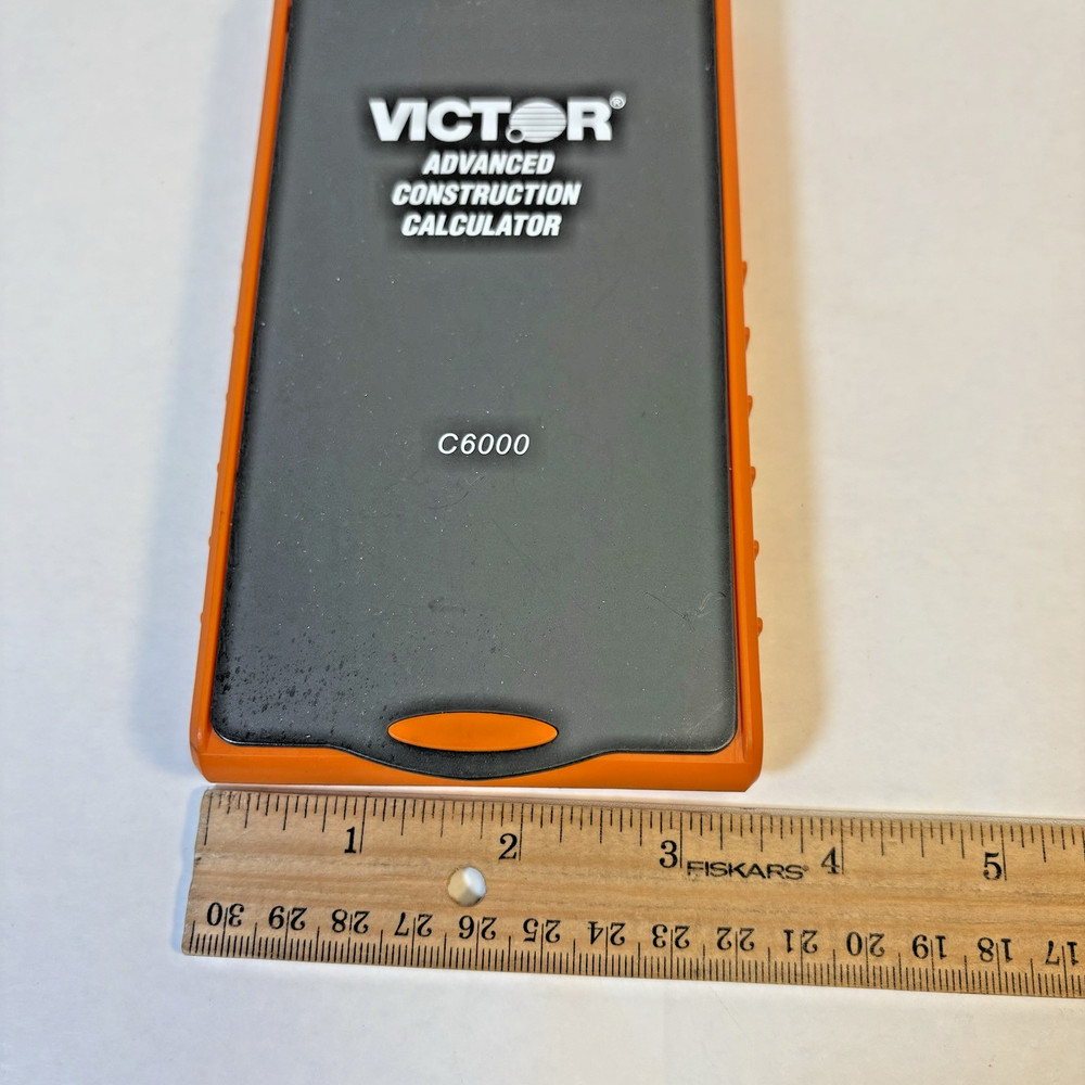 C6000 Advanced Construction Calculator with Protective Case Displays in Fraction