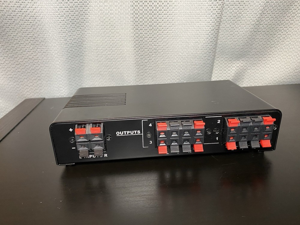 Monoprice 4-Pair Speaker Selector Switch Box with Single Pair Direct Bypass