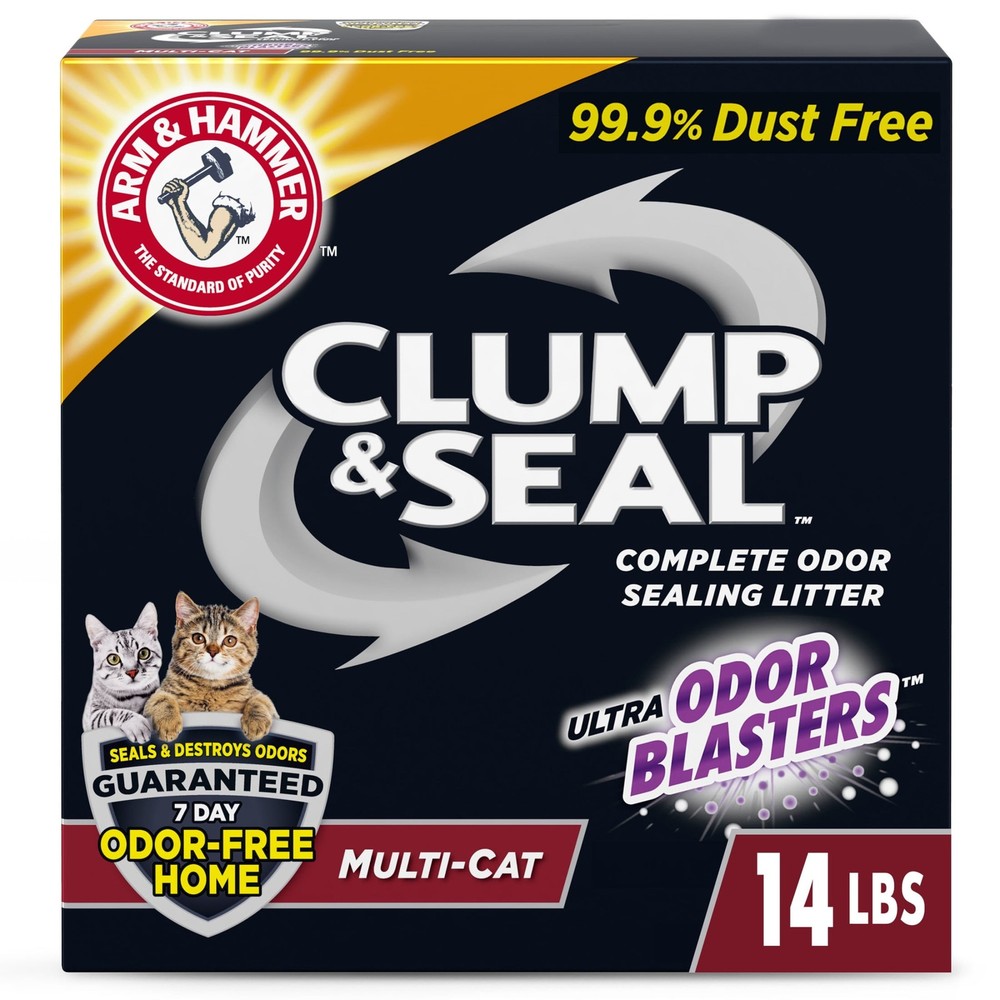ARM & HAMMER Clump & Seal Multi-Cat Complete Odor Sealing Clumping