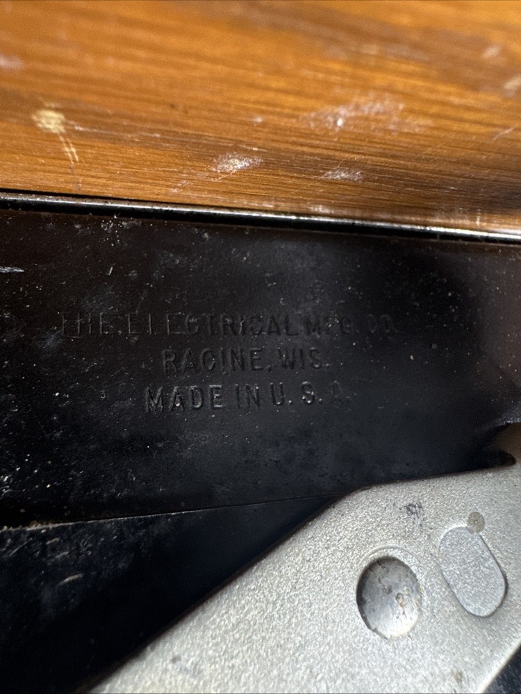 Vintage White Rotary Sewing Machine w/ Case Untested