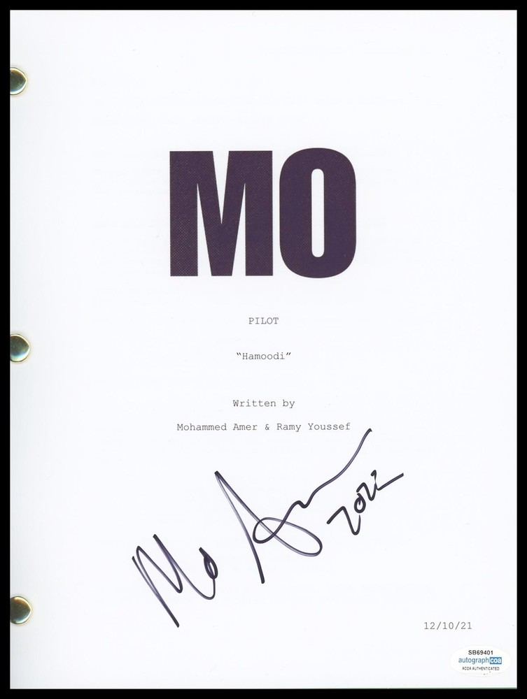 Mo Amer "Mo" AUTOGRAPH Signed Full Complete Pilot Episode Script ACOA