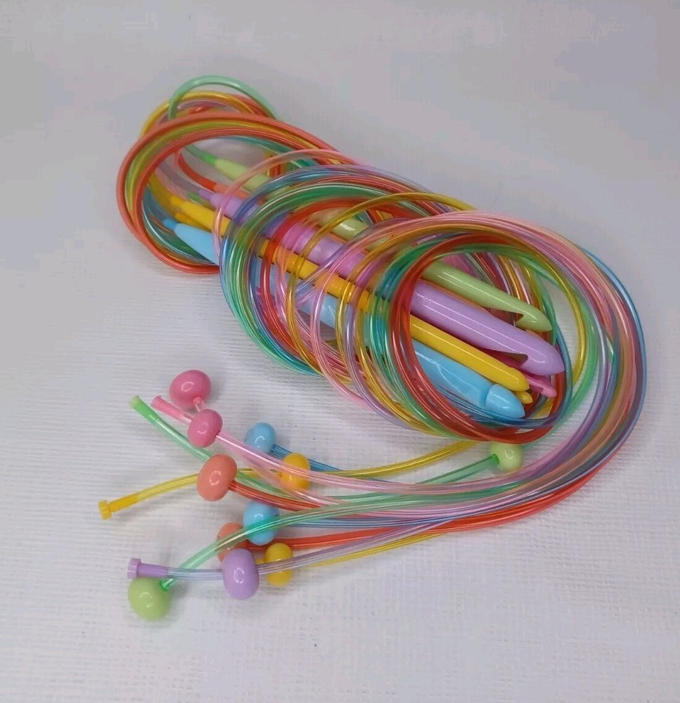 Beginner Circular Knitting Needle Set Plastic Needles