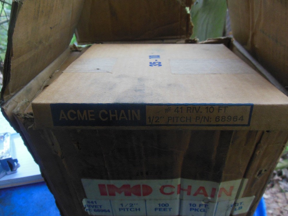 Acme chain 68964 41 RIV 10 ft 1/2" pitch quantity 8