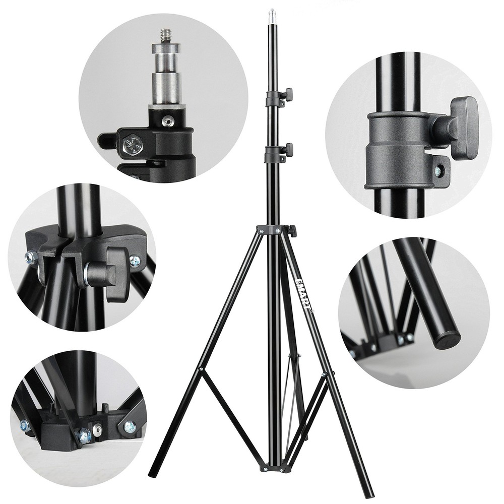 8.5 Ft Photography Light Stand Tripod - 2 Pack for Flash, Softbox, Strobe