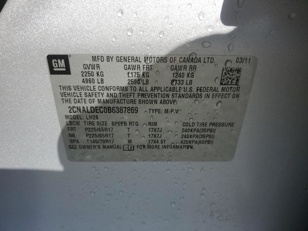 EQUINOX 2011 Glove Box 4744678