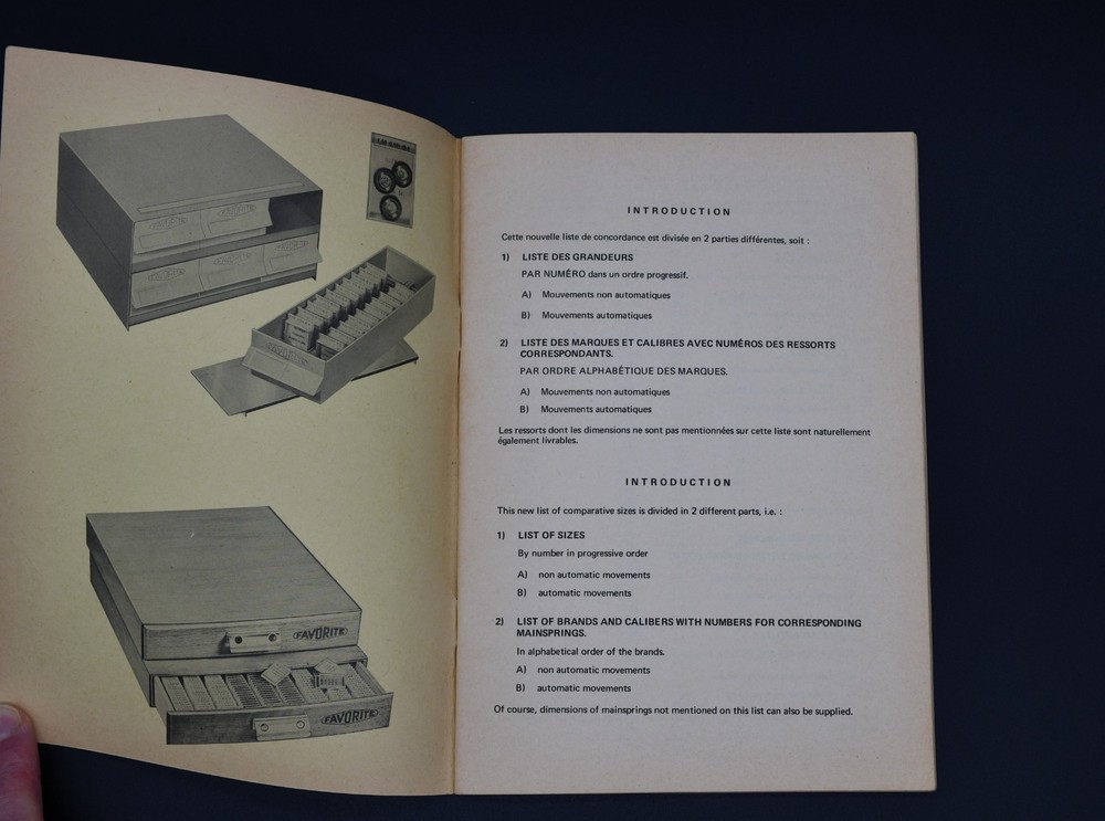 Altrax Mainsprings Catalogue 1960s