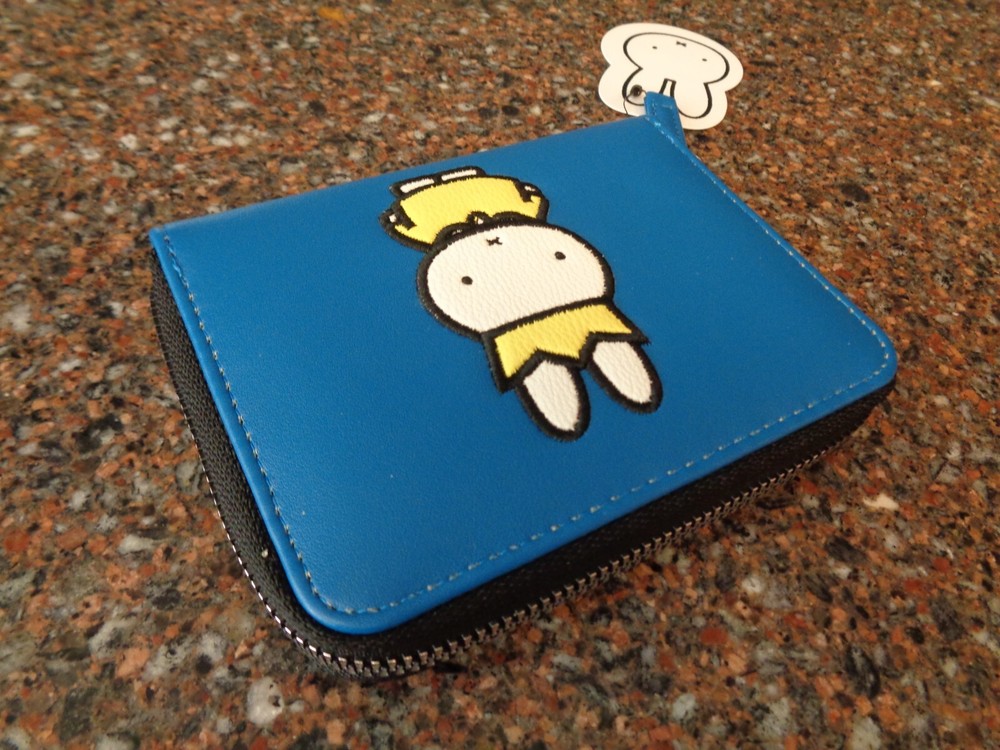 Miffy Wearing Crown Blue Zip Wallet Zipper NWT