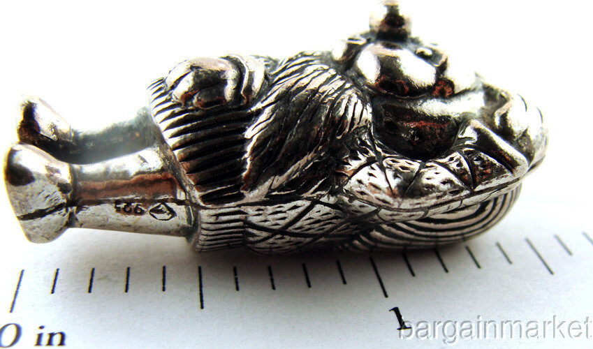 Miniature Sterling Silver Dwarf Figurine #350