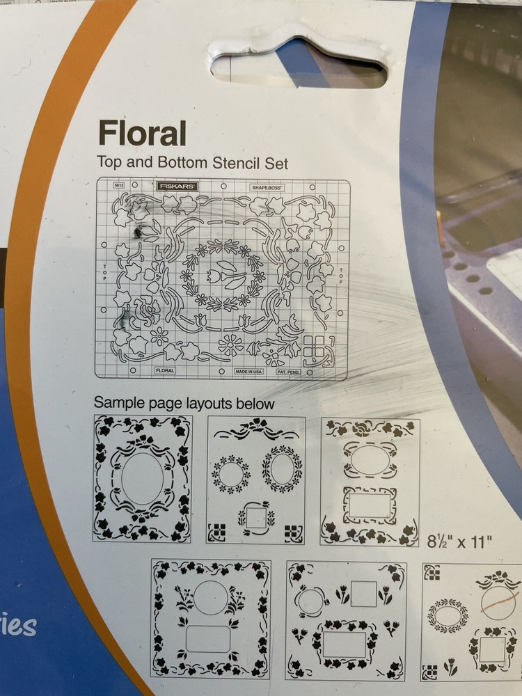 Fiskars ShapeBoss Stencil Set Oval-Elegance 5614