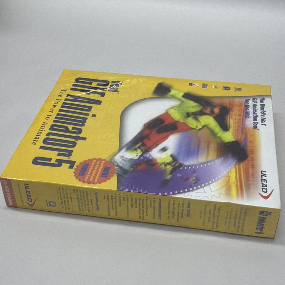 NEW Ulead GIF Animator 5 PC Web Animation Collection 1 Software Tool Windows CD