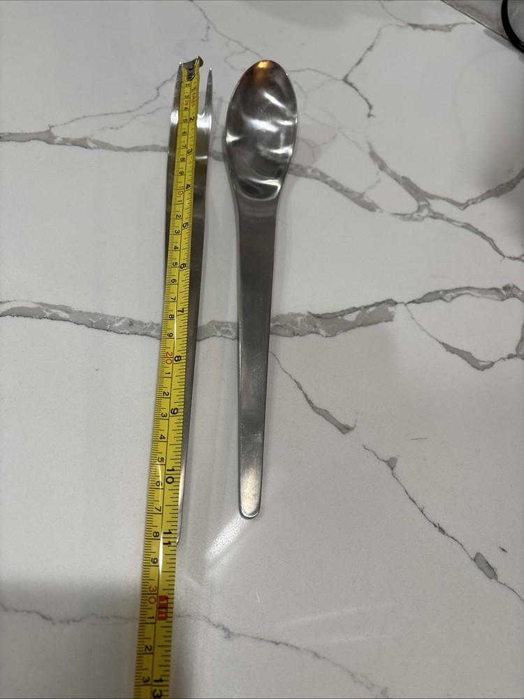 Arne Jacobsen for A Michelsen Stainless Serving Spoon & Cold Meat Fork
