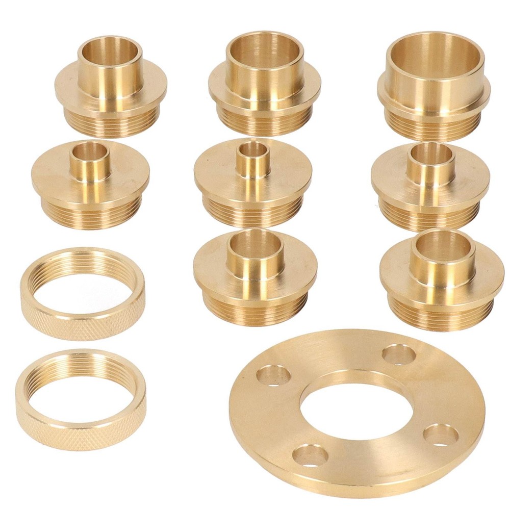 ˇTemplate Router Guides Kit With Lock Nut Adapter Template Guide Bushing Kit For