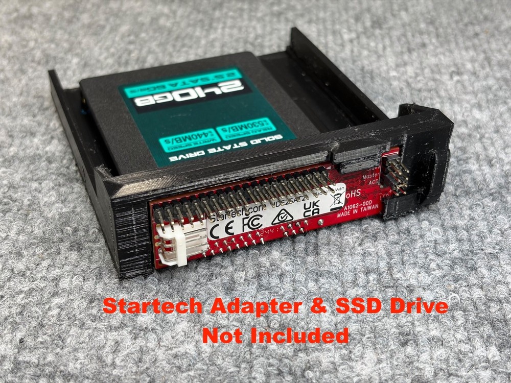 Original OG Xbox 3D printed 2.5'' Drive SSD Sled Caddy For Startech.com Adapter