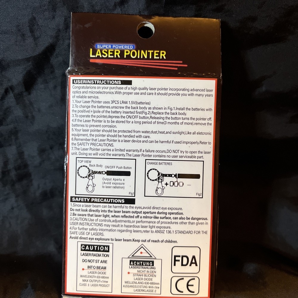 Laser Pointer W/ 5 Different Tips