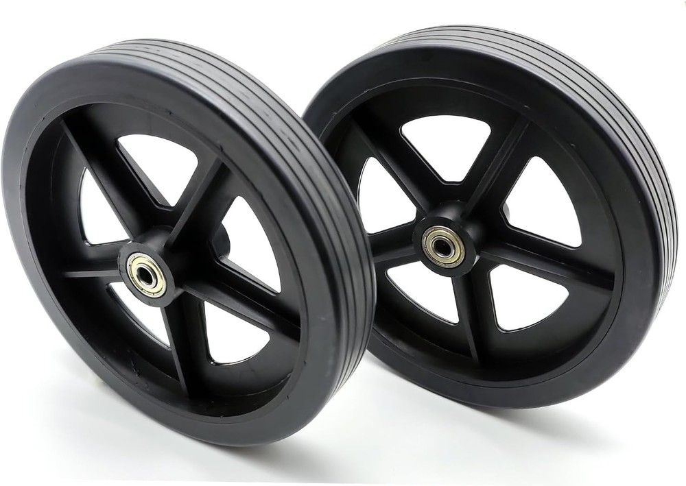 Rollator Flat Wheels,Bariatric rollator Replacement casters,Heavy-Duty Black