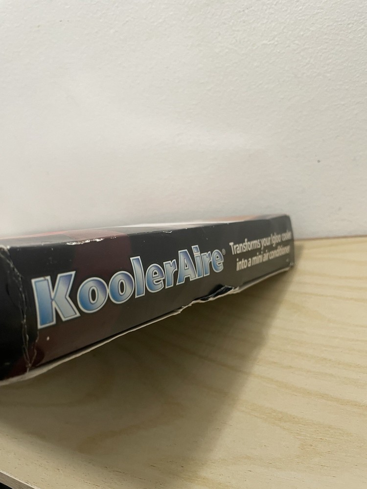 KoolerAire Portable Cooler Air Conditioner, 12 Volt DC Plug, New Open Box