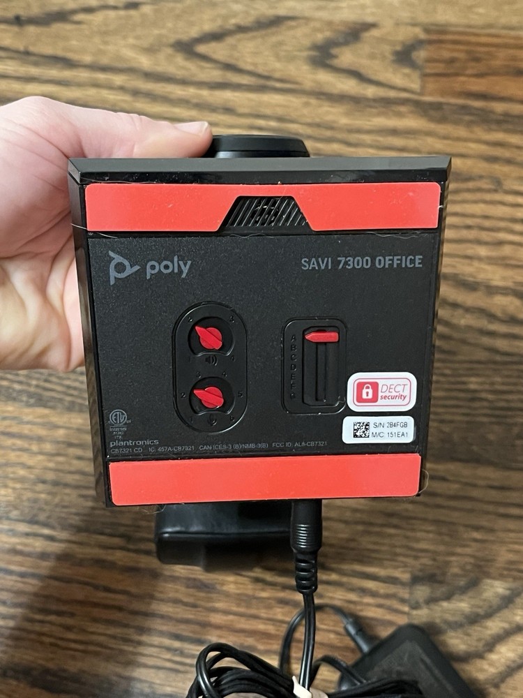 POLY Savi 7310 Mono DECT Wireless Headset Phone & PC Headset