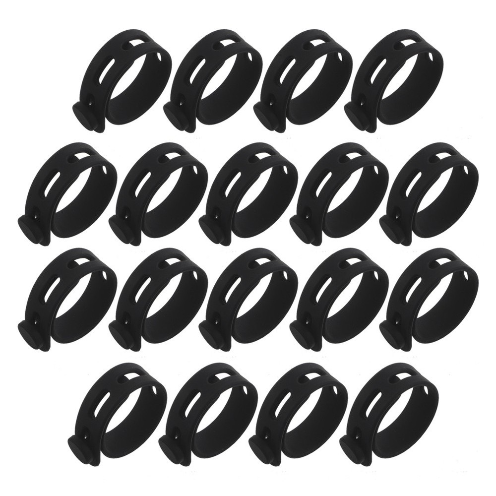 40 Pcs Cable Holder Ties Silicone Cord for Electronics Electrical Keeper