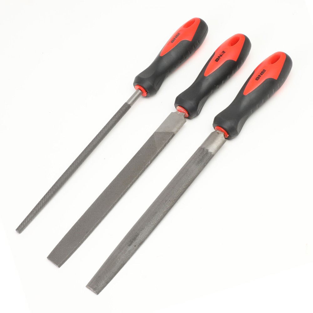 12" Long Tooth Pattern Double Cut Serration Pattern Bastard File+6" Needle Files