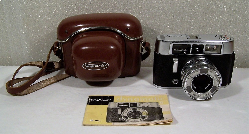 Voigtlander Dynamatic II Camera, Lanthar 2.8/50 Lens, West Germany, Untested
