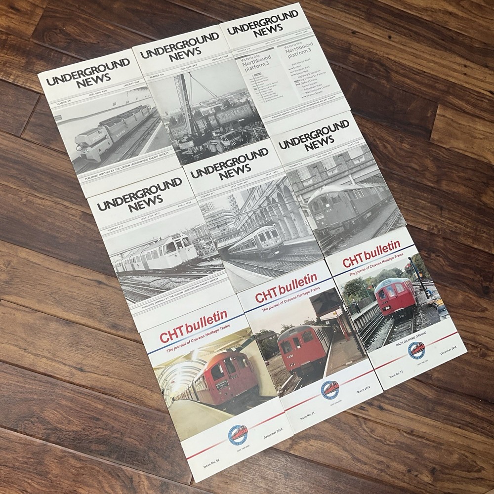 Underground News & CHT Bulletin Train Magazines Bundle