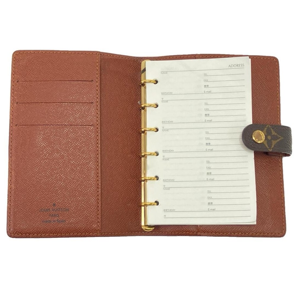 Louis Vuitton Monogram Agenda Pm Notebook Cover R20005