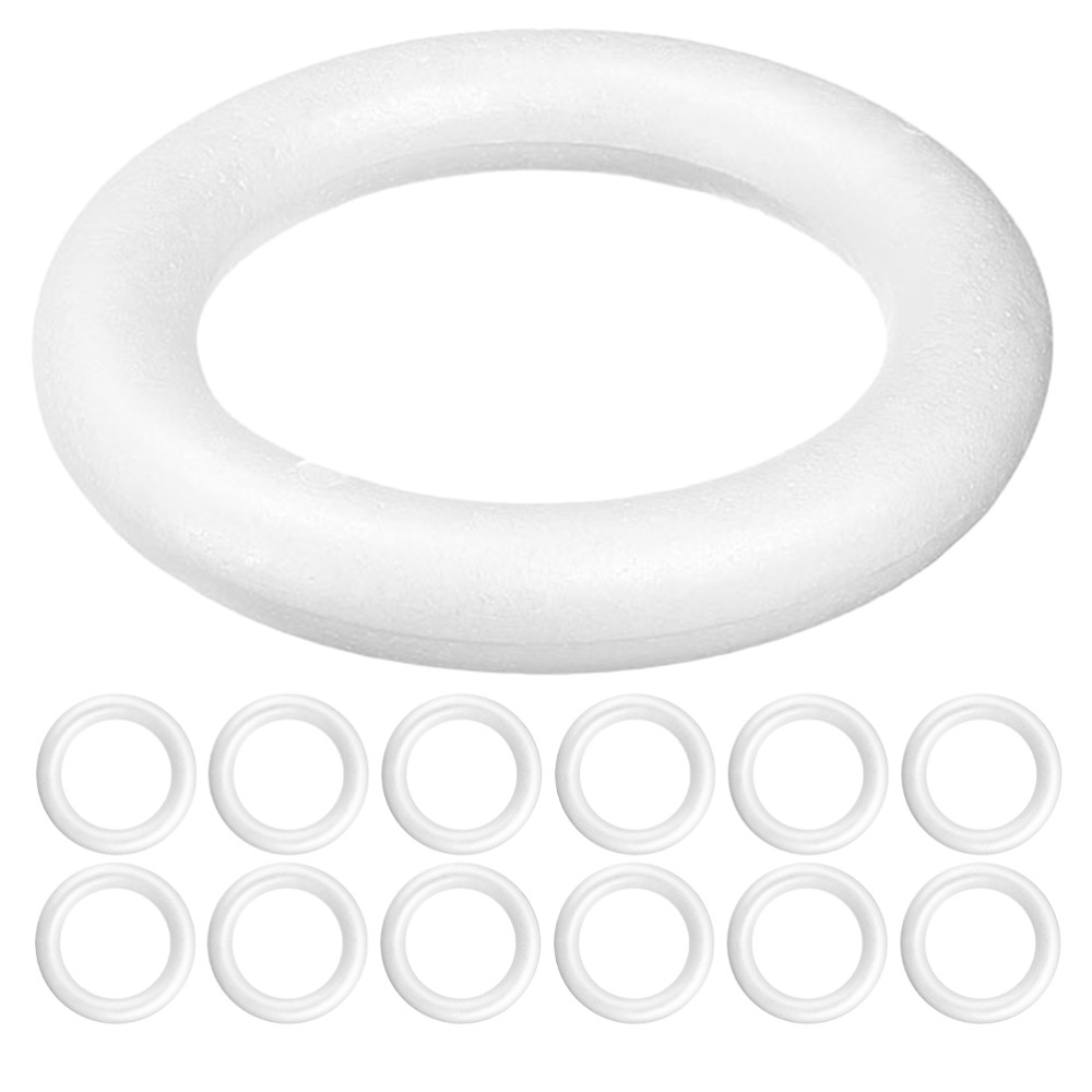 36 Pcs Polystyrene Foam Ring Wreath Forms Crafts DIY Foams Circle