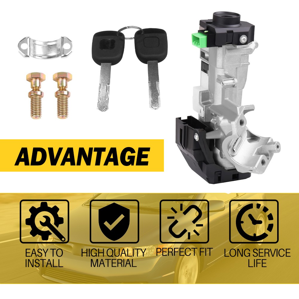 Ignition Switch Lock Cylinder Assembly For Honda 2006-2011 Civic