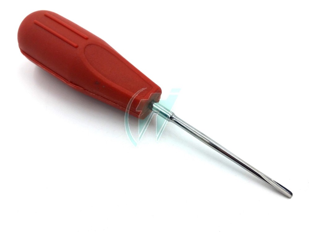 PLASTIC HANDLE DENTAL LUXATING ROOT TIP EXTRACTION ELEVATOR DEL 46 RED