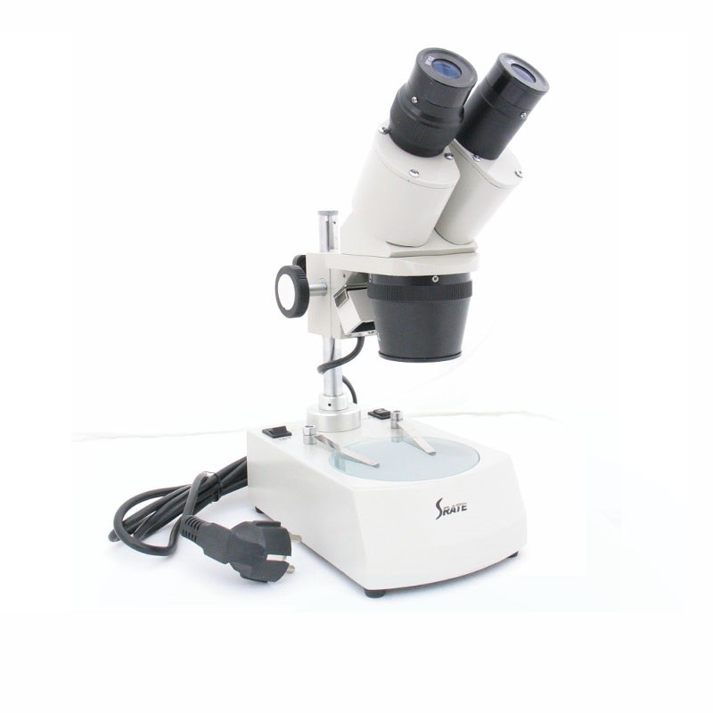 1X 3X Objective Binocular Stereo Microscope PCB Lab Inspection Wide Field