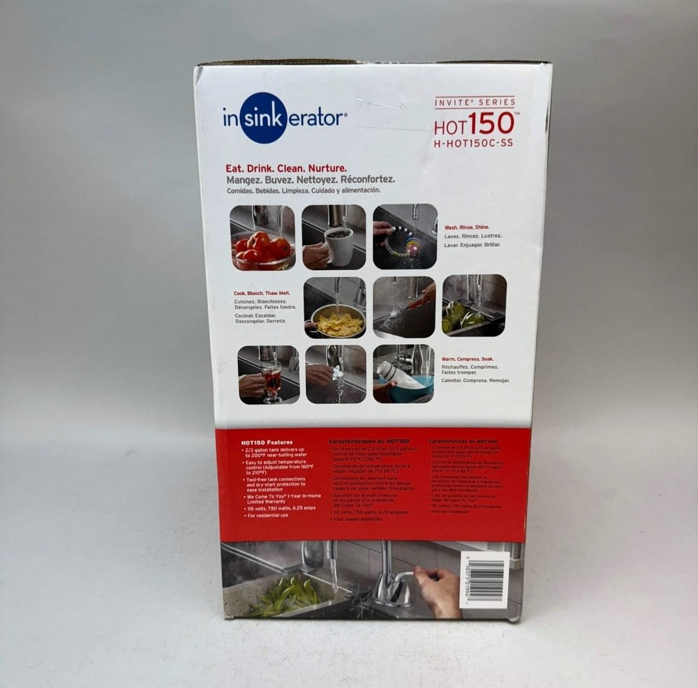 InSinkErator H-HOT150C-SS Water Dispenser - Chrome