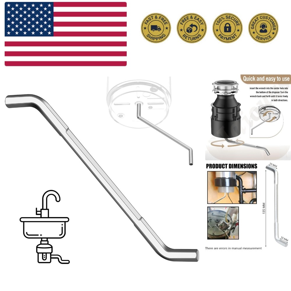 Garbage Disposal Wrench, Garbage Disposal Allen Wrench Tool Compatible with I...