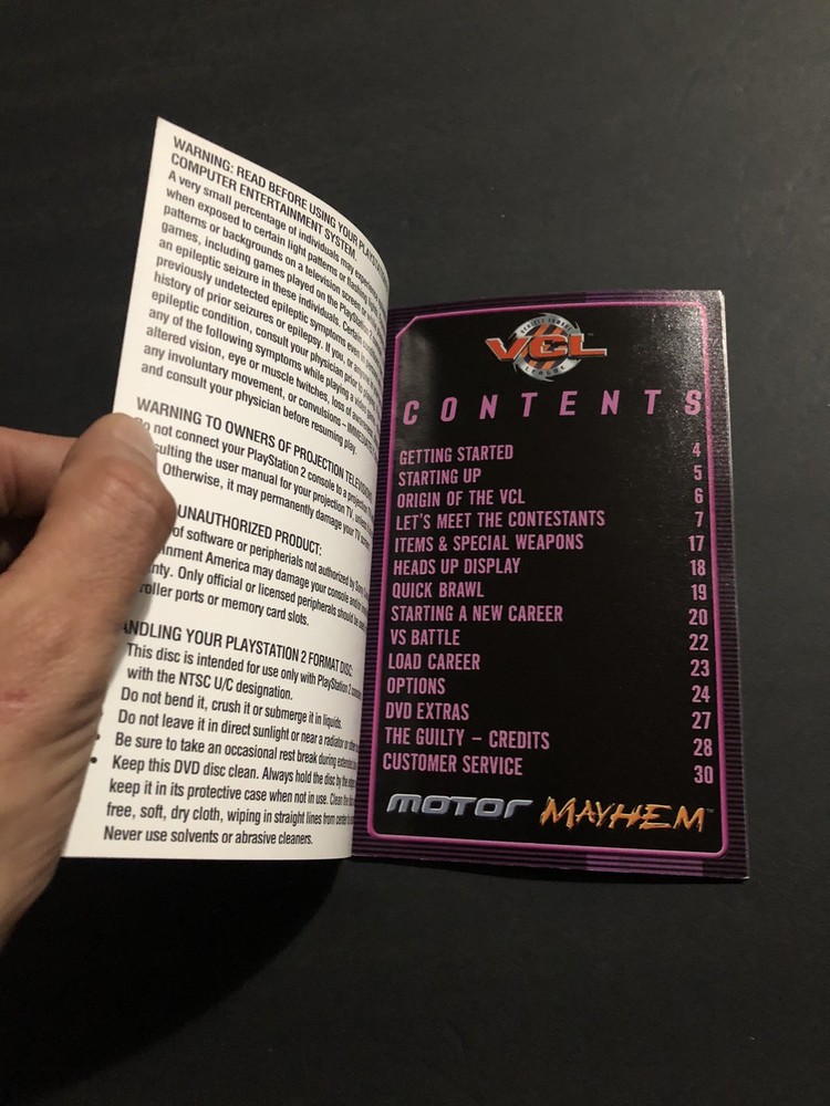 motor mayhem ps2 Manual Only