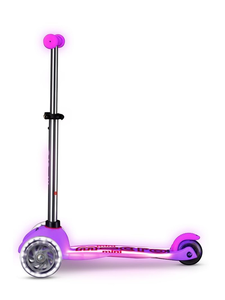 Micro Kickboard | Mini Deluxe Glow Plus LED Scooter | Adjustable Handlebar | ...