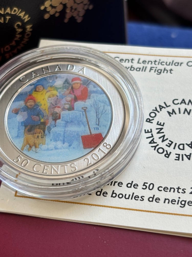 SNOWBALL FIGTH LENTICULAR 50CENTS 2018