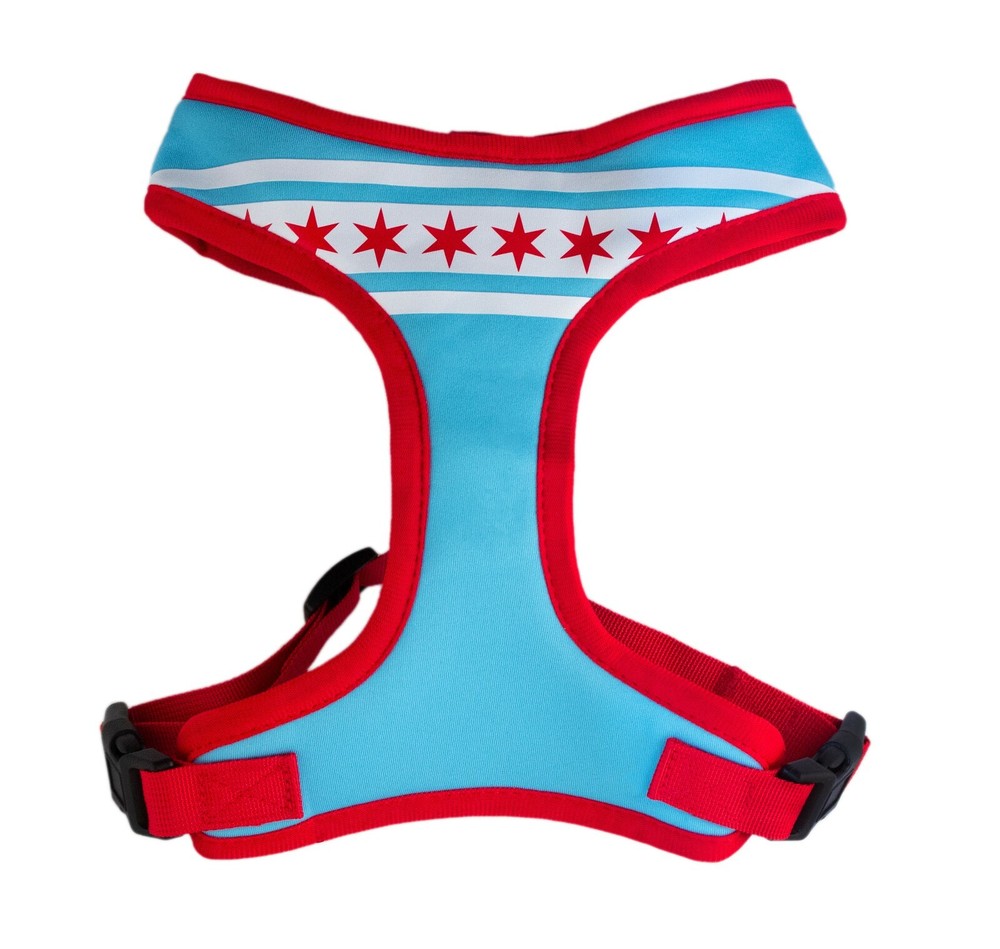 Chicago Flag Dog Harness - Comfort Soft